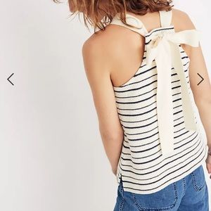 Madewell Textured Tank with Bow